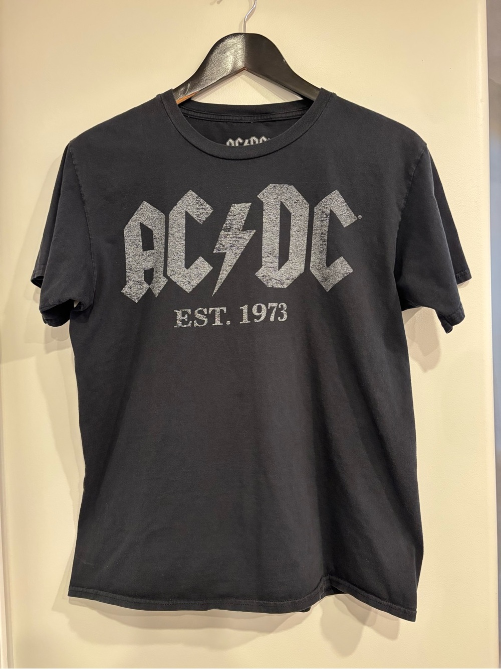 AC/DC Black Graphic Band Tee - EST. 1973